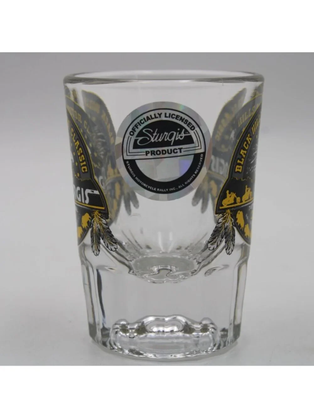 Sturgis 2014 Black Hills Motor Classic 74th Annual Heavy Shot Glass Motorcycle